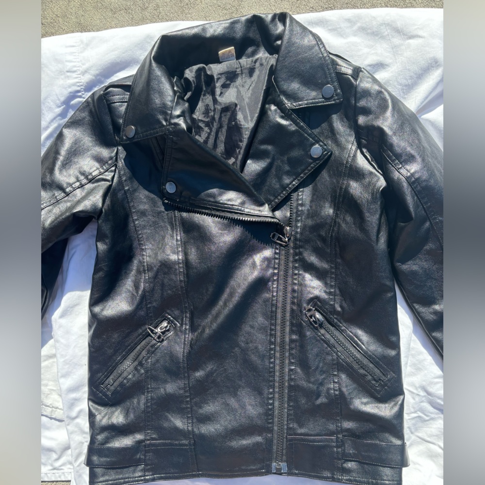 Black Faux Leather Jacket